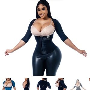 Fajas Tributo vest with built in bra and sleeves